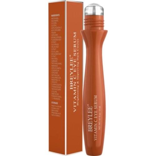 20ml Vitamin C Eye Serum Eye Roller Massage Whitening Remove Dark Spots Frecles Melanin Anti-oxidation Moisturizing Eyes Serum