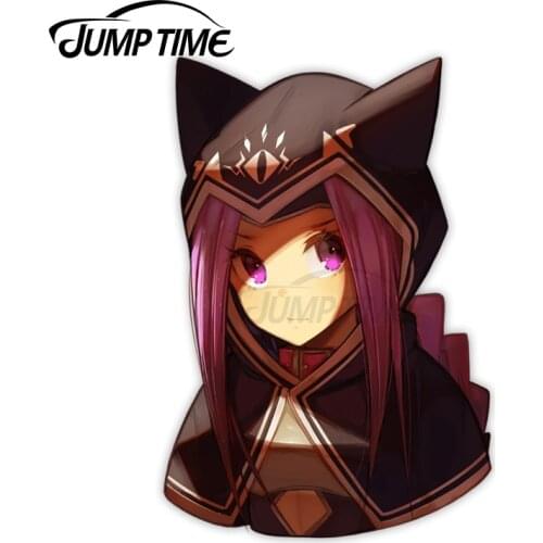 Jump Time 13 x 8.3cm Vinyl Car Stickers Medusa Cartoon Avatar Car Decals Wiper Trunk Peeker Waterproof Occlusion Scratch