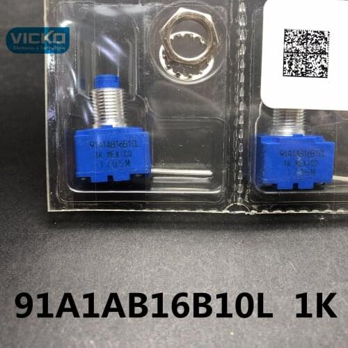 [VK] ORIGINAL 91A1AB16B10L 1K Imported electrically conductive plastic potentiometer switch