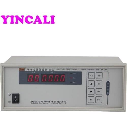 High Accuracy RK -8 Multi-channel Temperature Tester Meter 8 Channel Multplex Temperature Tester for Electric Ballast