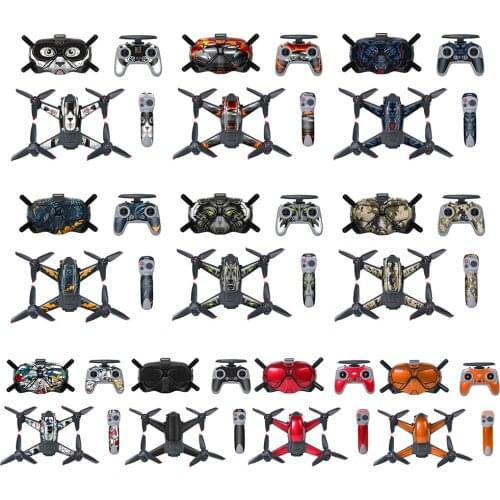 For DJI FPV Drone Casing Protective Luxury Fluorescent Sticker Skin Cover Waterproof Sticker (full set) Spare For DJI FPV