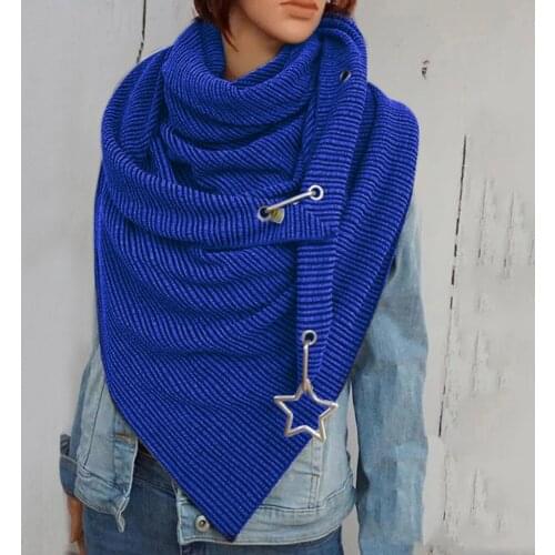 Winter Scarf Women Solid Scarf Neck Gaiter Fashion Retro Female Multi-purpose Shawl Scarf Neckerchief Cachecol Шарф Женский @40