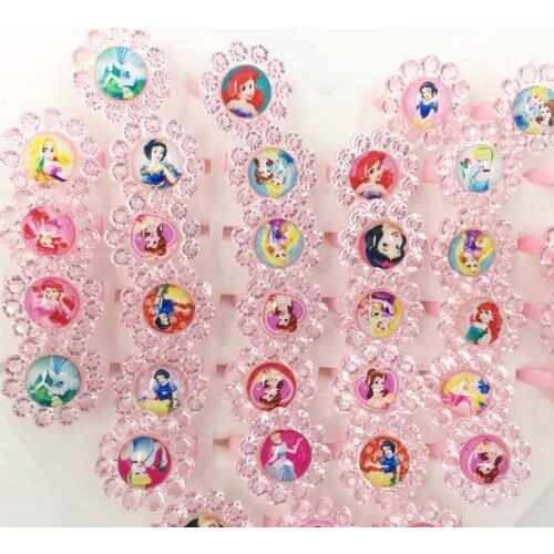 12pc/lot Disney Frozen Princess Elsa Anna Mickey Mouse Kids Finger Rings Party Costume Birthday Party Favors Gifts Party Supplie