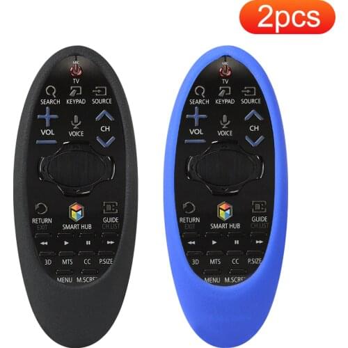 2pcs SIKAI Silicone Protective Case Cover for Samsung Smart TV BN59-01185F/B BN94-07557A Shockproof TV Remote Control cover
