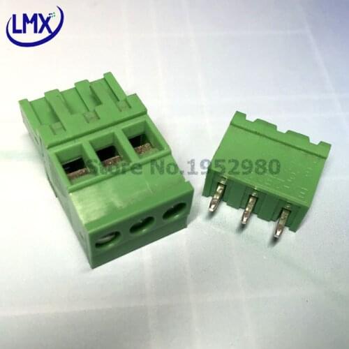 20 Set 5.08MM PCB Pluggable Terminal Block Connectors 2/3/4/5/6/7/8/9/10P Straight Pin 2EDGKA-5.08 Copper