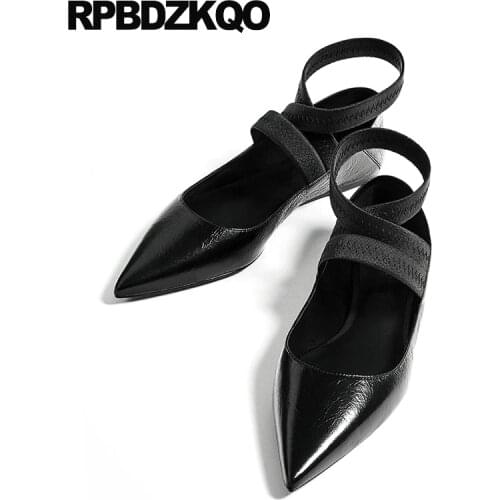 2017 Comfortable Plain Comfy Shallow Women Ladies Slip On Flats Pointed Toe Beautiful Shoes Ankle Strap Elastic Red Casual Size