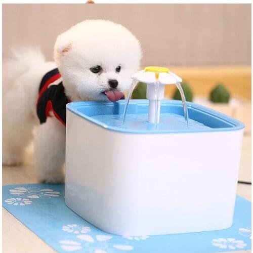 Automatic Pet Water Fountain Cat Dog Electric Drinker Bowl Drinking Flower Water Dispenser triple Filters Pet Water Fountain