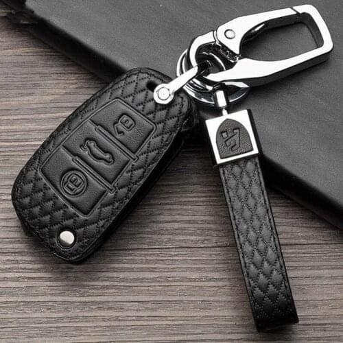 Genuine Leather car key fob cover case for Audi A1 A2 A3 A4 A5 A6 A7 TT Q3 Q5 Q7 R8 S6 S7 S8 SQ5 RS5 flip folding key holder