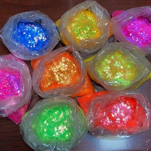 Butterfly Shape Iridescent Rainbow 3MM Nail Glitter Nail Art Decoration Makeup Body Glitter FacePaint Handwork Henna DIY