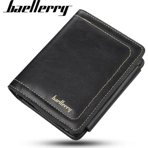 Business Mens Short Wallet Bifold Slim Card Holders for Men Casual Portable Coin Purse New Pu Leather Mini Male Cash Clutch Bag