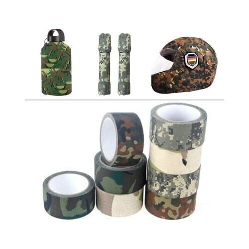 5M Outdoor Duct Camouflage Tape WRAP Hunting Waterproof Adhesive Camo Tape Stealth Bandage Military 0.05m x 5m /2inchx196inch