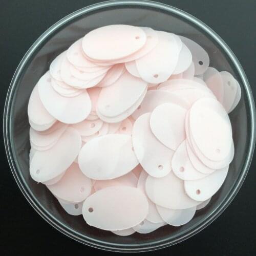 HOT 12*20mm Oval/Egg Shape Flat Loose Sequins Paillettes Sewing,Wedding Craft,Women Kids DIY Garment Accessory Dull Matt Pink