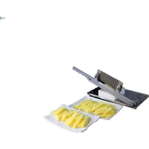 Manual Wave Spike Potato Machine Stainless Steel Cutting French Strip Cutters Artichoke Wavy Strip Cut Flower Fries Machine
