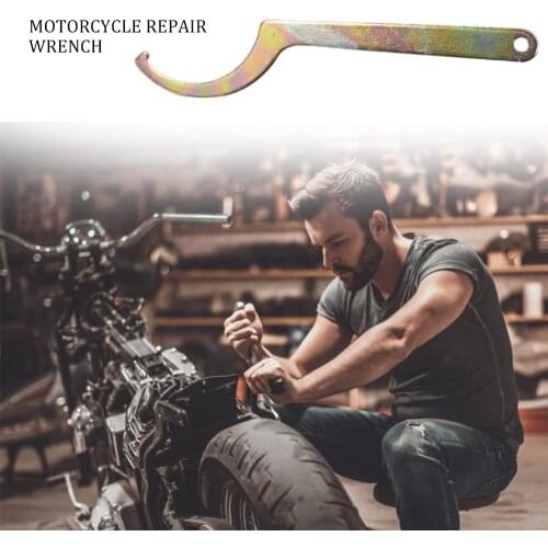 Metal Motorcycle Repair Tool Shock Absorber Suspension Tools C Spanner Wrench Hand Tool Hook Spanner Wrench Hand Tools Motors