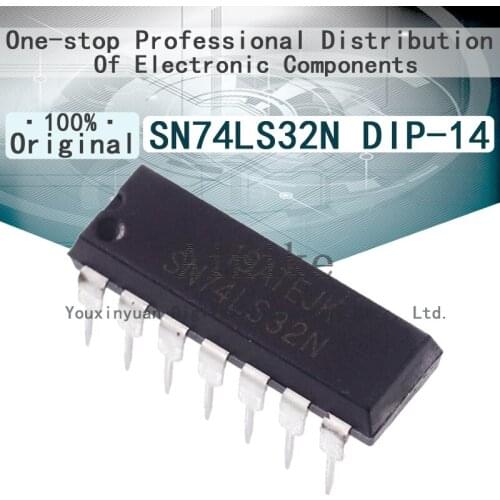 10/Pcs New Original SN74LS32N HD74LS32P 74LS32 DIP-14 Four sets of 2 input terminals or gates IC Chip