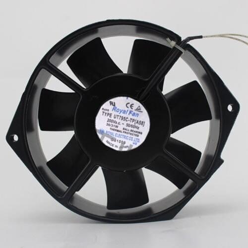 Computer Case PC Cooling Fan For UT795C-TP9 [A58] AC200V 36/31W 172*150*38MM 2 wires cooling fan