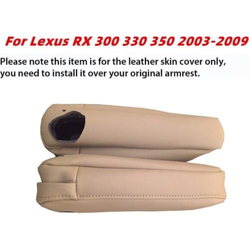 PU Leather Seat Armrest Cover Skin for Lexus RX 300 330 350 2003 2004 2005 2006 2007 2008 2009 Interior Decoration Accessories