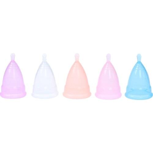 S/L Menstrual Cup Medical Grade Silicone Feminine Hygiene Copa Menstrual Lady Women Period Cup Silicone Reusable Menstrual Cup