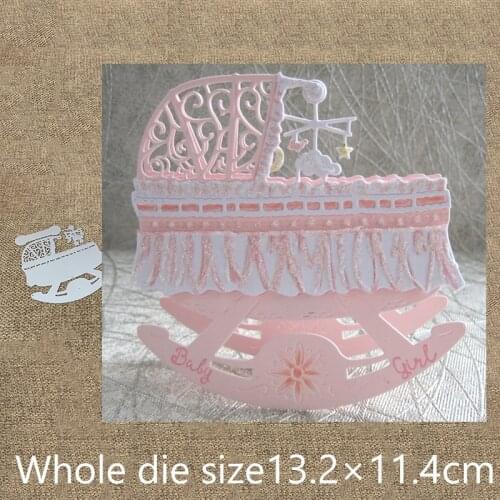New Design Craft Metal Cutting Die die cuts lovely Baby rocking cradles scrapbooking Album Paper Card Craft Embossing die cuts