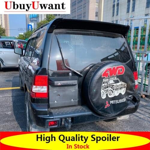 High Quality ABS Material Car Spoiler For Mitsubishi Pajero IO 1996-2004 Primer Color Tail Wing Decoration Rear Trunk Spoiler