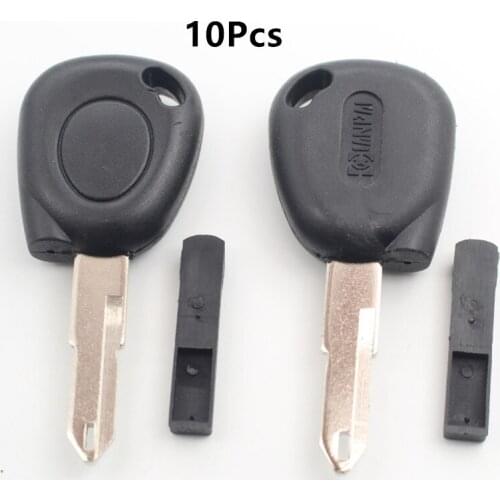 XIEAILI 10Pcs/lot Replacement Case Transponder Key Shell For Peugeot 206/207 NE72 Blade Can Install Chip K23