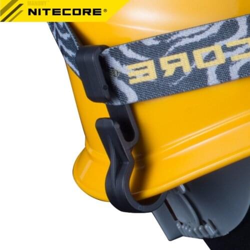 FREE SHIPPING nitecore NHC10 Helmet Clip x 4 Packs for Headlamp Headband HB02 NU05 NU20 NU25 NU30 HC30 HC65 HC70 HA40 T360 EH1S