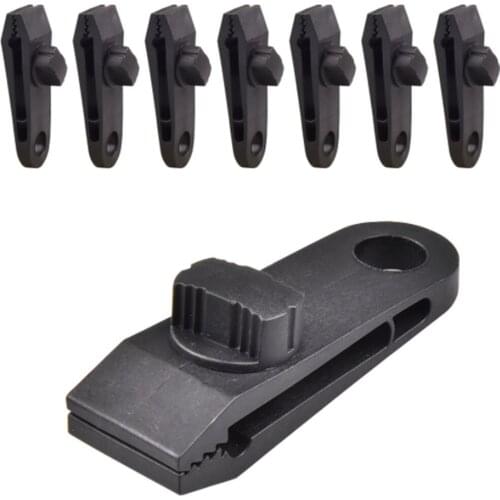 10pcs Tarp Clamps Heavy Duty, Tarp Clips Heavy Duty Lock Grip Tent Fasteners Clips Holder Pool Awning Cover Bungee Cord Clip