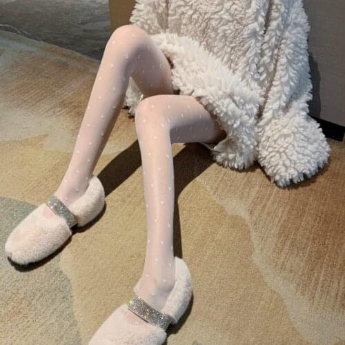 Slim Sexy Tights Women Heart Style Thigh High Sheer Pantyhose for Women Girl Friend Gift Fashion Silk Stockings Ladies Underwear