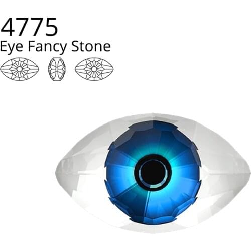 1 piece) 100% Original Crystal From Swarovski 4775 Eye Fancy Stone Made in Austria Beads Rhinestone For Jewelry DIY Making