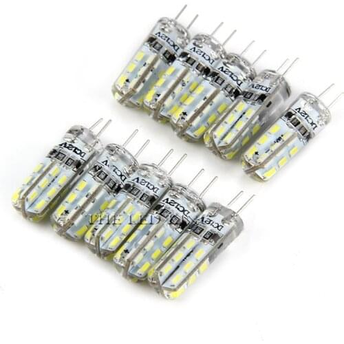 10pcs/lot 3W G4 LED Lamp AC 220V SMD 3014 White/Warm White Light 360 Degree Angle
