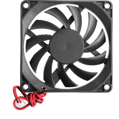 2-Pin 12V 80x80x10mm PC Computer CPU System Heatsink Brushless Cooling Fan Plastic Jy23 19 Droship