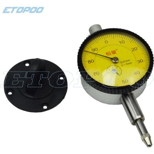 5mm Micron small dial indicator jewels dial gauge 0-5mm Precision 0.01mm Dial indicator measuring tools