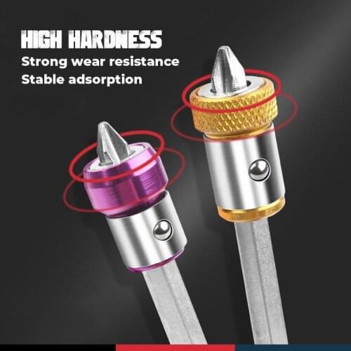 5PCS Universal Magnetic Ring Metal Screwdriver Bit Magnetic Ring For 6.35mm Shank Anti-Corrosion Drill Bit Magnet Powerful Ring