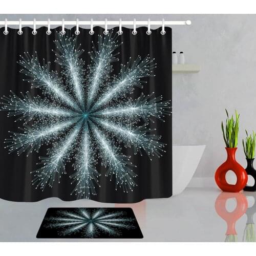 Fantasy Abstract Flowers Shower Curtains Waterproof Polyester Eco-friendly High Quality Bathroom Curtains Blind For Bathroom