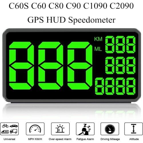 GPS Speedometer HUD Display Digital Speed Odometer Universal For Bus Bike Motorcycle Truck Car C60s C60 C80 C90 C1090 C2090