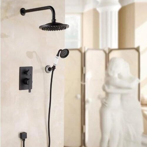JIE MO Black Shower Faucets
