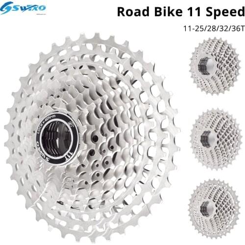 SWTXO Road Bike 11 Speed Cassette Bicycle Velocidade MTB Freewheel Sprocket 11-25T 28T 32T 34T 36T Flywheel for SHIMANO Sram