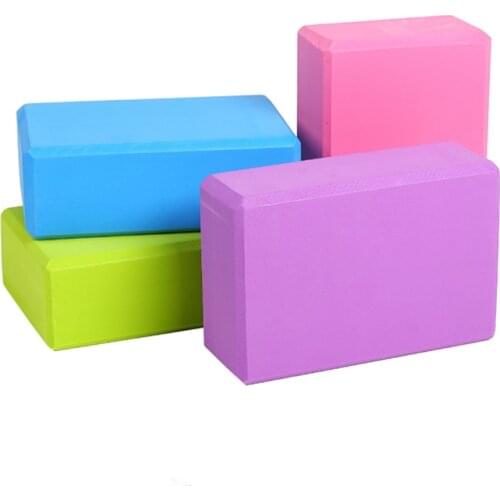 High Density EVA Yoga Block Colorful Foam Block Pilates Brick Fitness Exercise Stretching Health Training for Gym Body Shaping