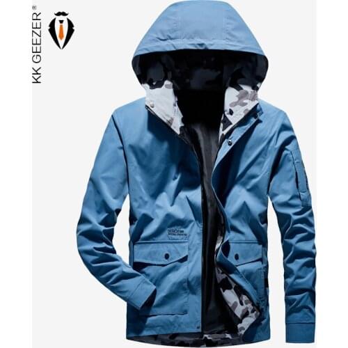 Men Jackets Spring Autumn Business CasualJacket Bomber Male Windbreaker Breathable Street Fashion Waterproof Outwear Hooded Coat