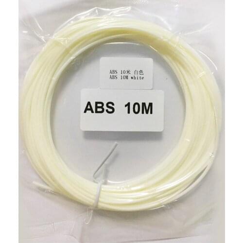 10 Meters 1.75mm ABS/pla filament 3d Printing materials Threads Plastic Wire Printer Consumables for 3D pens and 3d printer