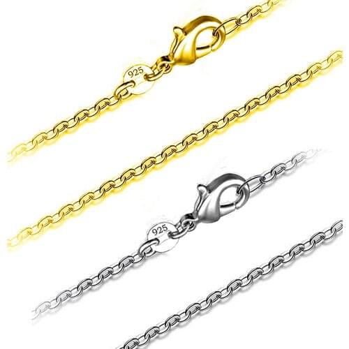 2020 Classic Figaro Chain Necklace Silver Color Copper Long Necklace For Men Women Chain Jewelry Birthday Gift New Accessories