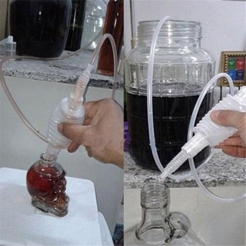 199Cm Semi-Automatic Transparent Siphon Filter Grape Wine Tube Home Brew Syphon Pack For Wine Making Hand Knead Food