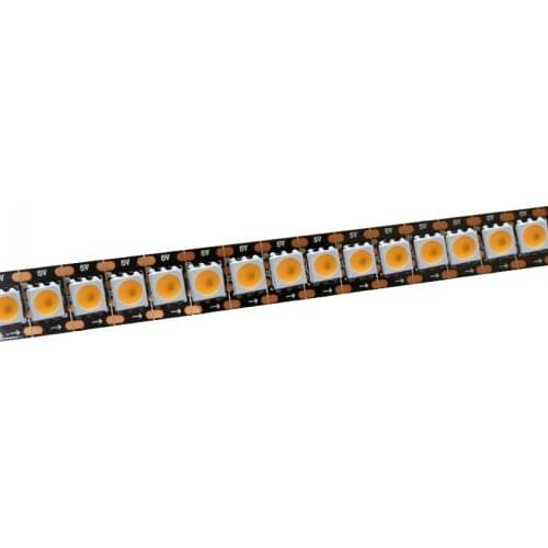 1mX Programmable SK9822 5050SMD WW/ CW / NW led strip light DC5V input 144LED/m BLACK PCB free shipping