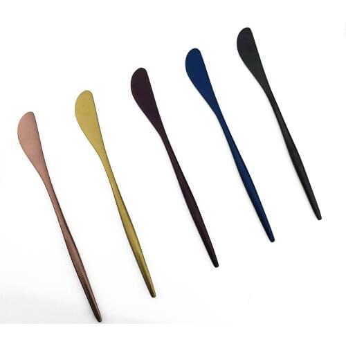 6 Pieces Butter Knife Cheese 304 Stainless Steel Dessert Jam Spreaders Cream Knifes High-grade Western Cutlery Breakfast Tool