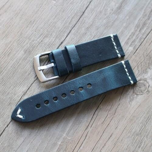 Men Scrub climbing pilots crazy horse sports 18mm 19mm 20mm 21mm 22mm 23MM 24MM strap Watchband for Seiko Oris Citizen for omega