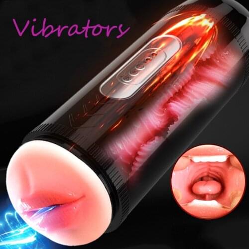 Sex Toys for Adult 18 Rotation Male Masturbator Hands Free Stroker 10 Adjustable Frequencies Masturbation Cup Sex Toys for Men