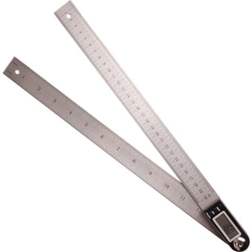 Goniometer Digital Protractor Inclinometer Angle Finder LCD Angle Square Scale Protractor Ruler Measuring Tools 12" /0-300mm