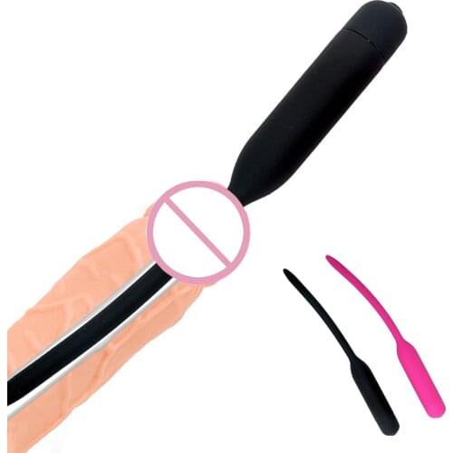 VATINE Urethral Vibrator Catheter Penis Plug Insertion Urethra Sound Dilator Sex Toy for Men Male Masturbator