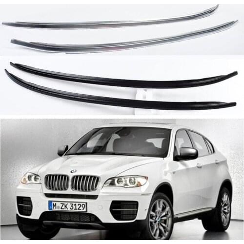 High Quality Aluminum Alloy Paste Installation Top Roof Rack Rail Luggage For BMW X6 E71 2008 2009 2010 2011 2012 2013 2014