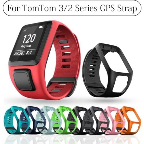 High quality Colorful Soft Silicone Replacement Wrist Band Strap For TomTom Runner 2 3 Spark 3 GPS Smart Watch Bracelet Accessor